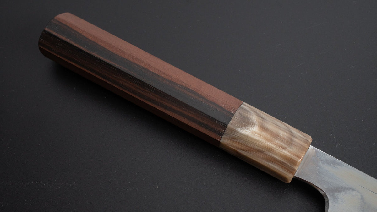 Hitohira Togashi Yohei Blue #1 Mizu Honyaki Gyuto 240mm Taihei Makassar Ebony Handle (#050/ Saya) - HITOHIRA