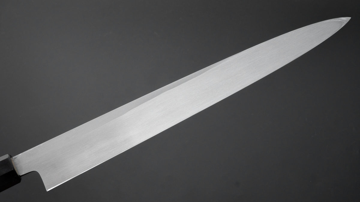 Hitohira Kikuchiyo Manzo White #3 Left-Handed Yanagiba 300mm Ho Wood Handle - HITOHIRA