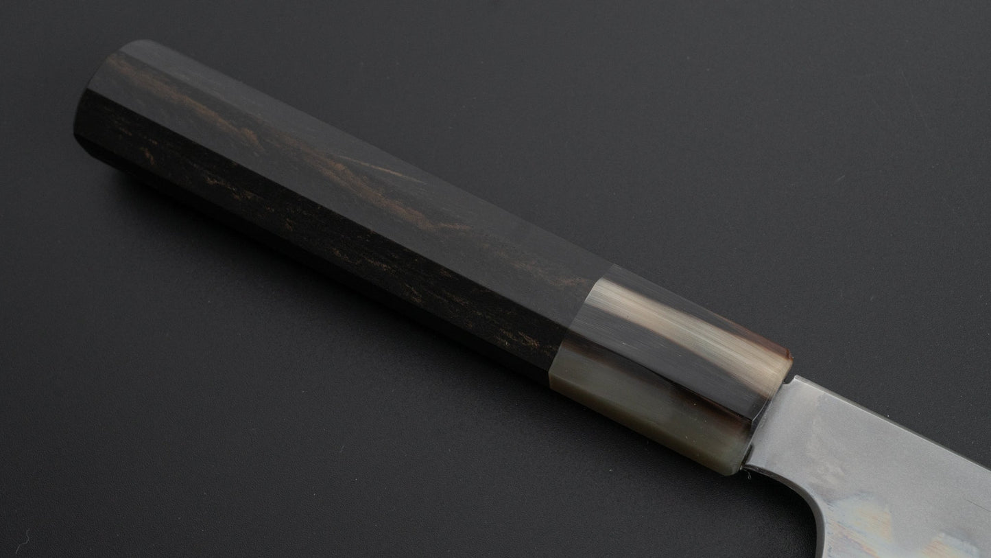 Hitohira Togashi Kyuzo White #1 Hakumon Mizu Honyaki Gyuto 240mm Taihei Ebony Handle (#051/ Saya) - HITOHIRA