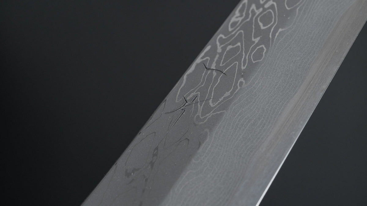Hitohira Kikuchiyo Mosuke Kikko Blue #1 Yanagi Sakimaru 300mm Taihei Ebony Handle (Saya) - HITOHIRA