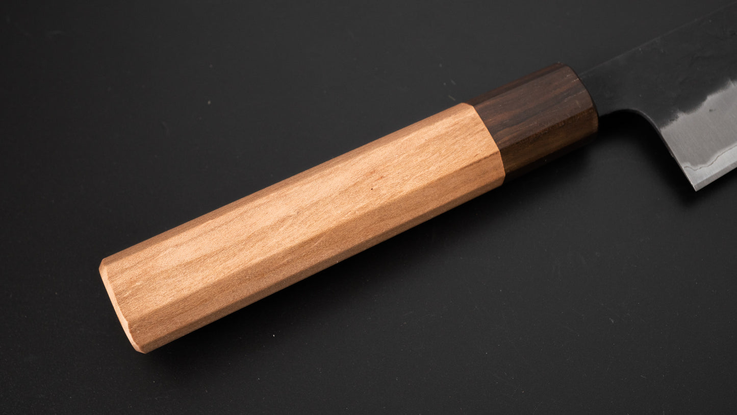 Hitohira Futana SB Kuro Nashiji Gyuto 180mm Cherry Wood Handle - HITOHIRA