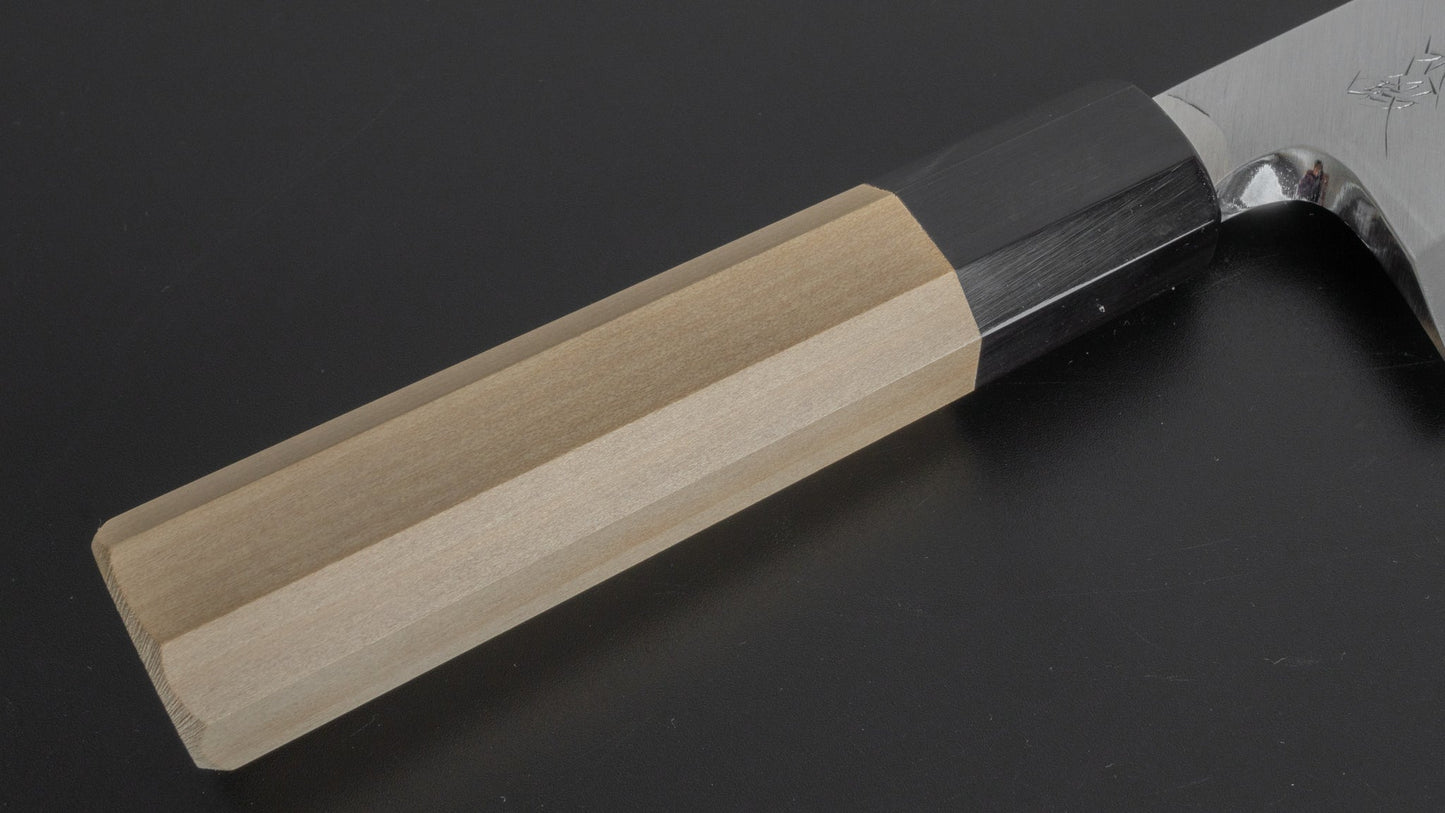 Takeda Vintage Blue #1 Limited Deba 165mm Ho Wood Handle (No.14/ Saya) - HITOHIRA