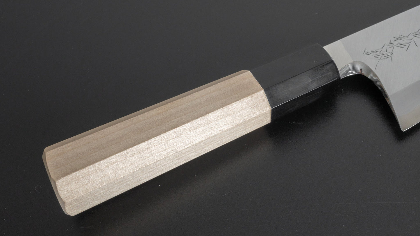 Takeda Vintage Blue #1 Limited Deba 150mm Ho Wood Handle (No.9/ Saya) - HITOHIRA