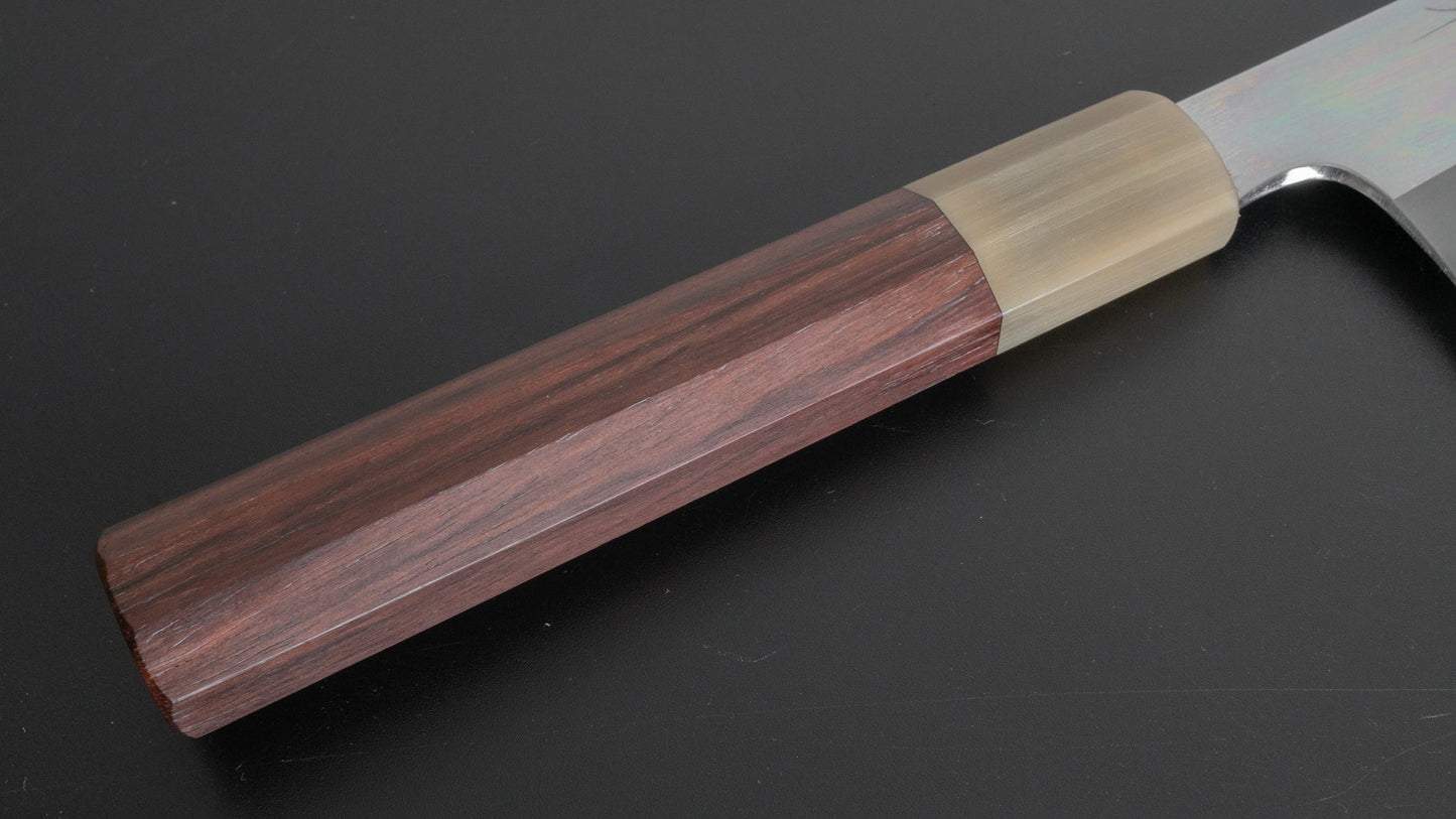 Hitohira Togashi White #1 Stainless Clad Kiritsuke Gyuto 210mm Taihei Rosewood Handle (Mirror Polished) - HITOHIRA