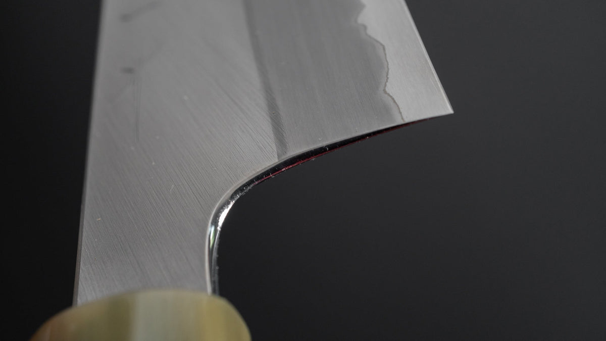 Hitohira Togashi White #1 Stainless Clad Migaki Gyuto 210mm Ziricote Handle - HITOHIRA
