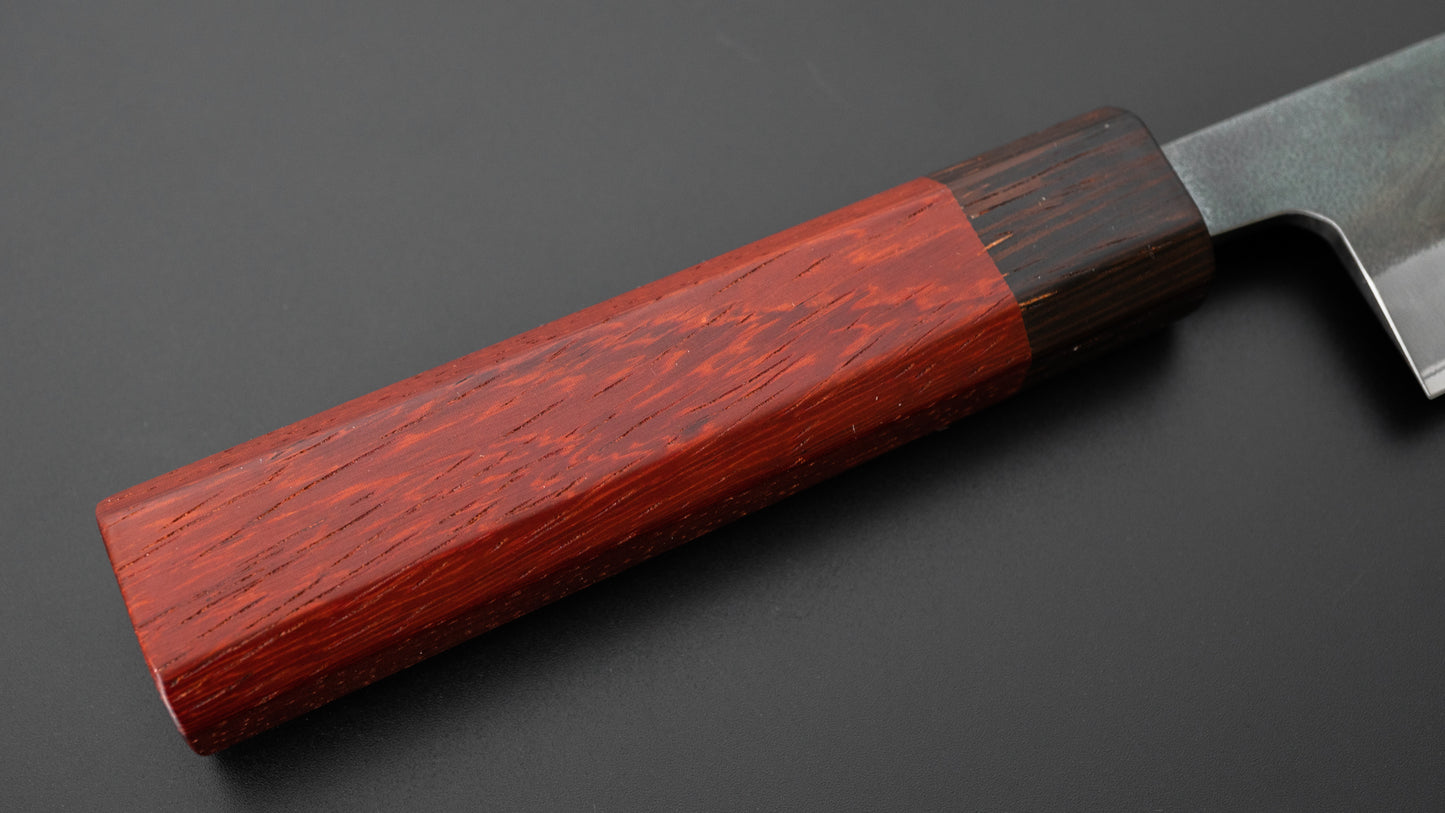 Hitohira TD Blue #2 Stainless Clad Kurouchi Petty 150mm Padauk Handle - HITOHIRA