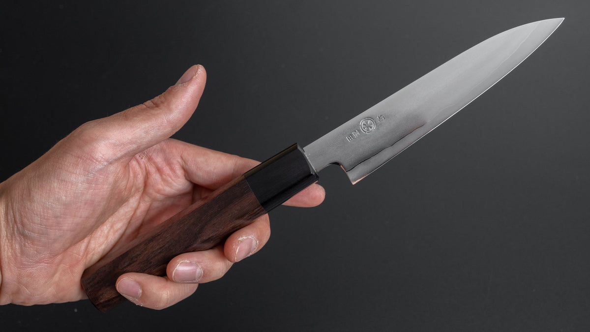 Takada no Hamono Silver #3 Suiboku Petty 135mm Rosewood Handle (Extra Thin) - HITOHIRA