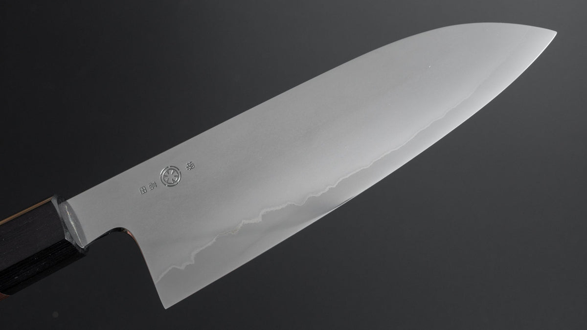 Takada no Hamono Silver #3 Suiboku Santoku 180mm Rosewood Handle (Extra Thin) - HITOHIRA