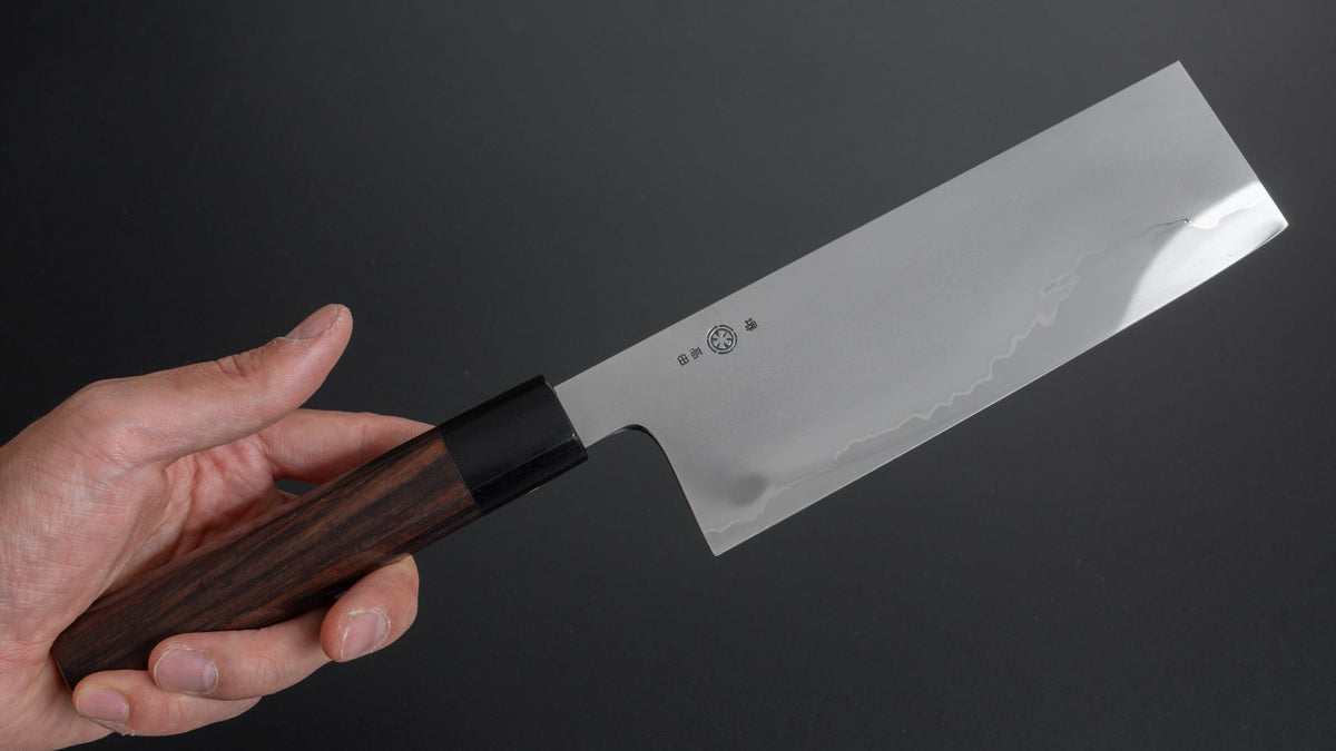 Takada no Hamono Silver #3 Suiboku Nakiri 180mm Rosewood Handle (Extra Thin) - HITOHIRA