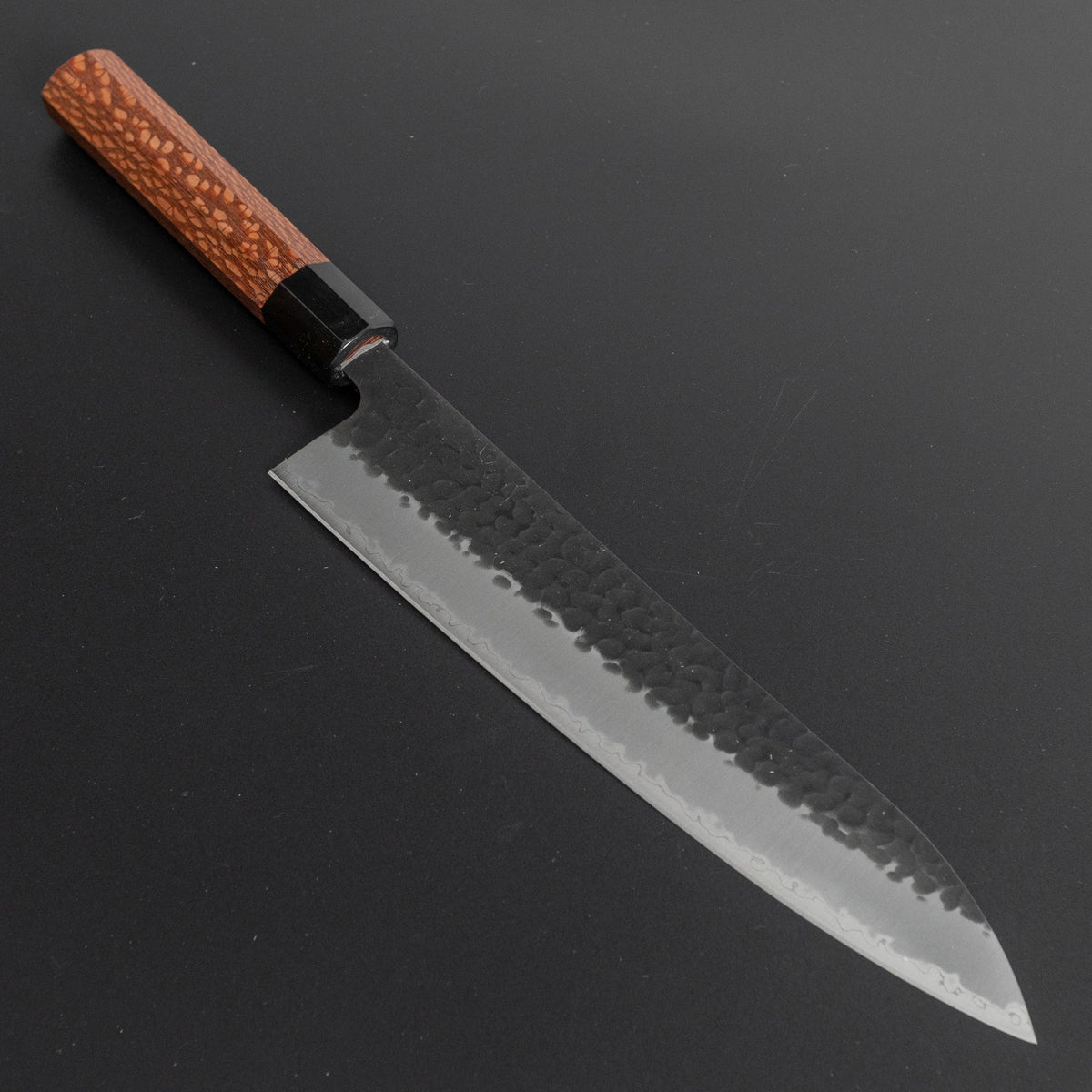 Hitohira Futana SB Kuro Tsuchime Gyuto 240mm Lacewood Handle - HITOHIRA