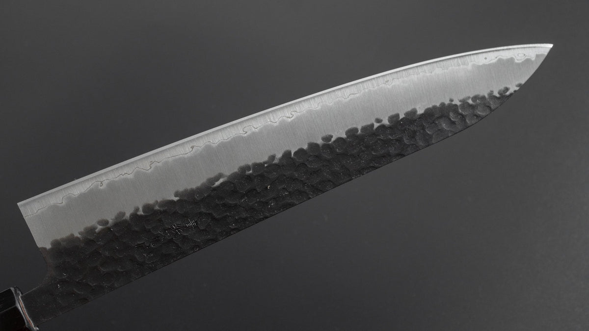 Hitohira Futana SB Kuro Tsuchime Gyuto 240mm Lacewood Handle - HITOHIRA