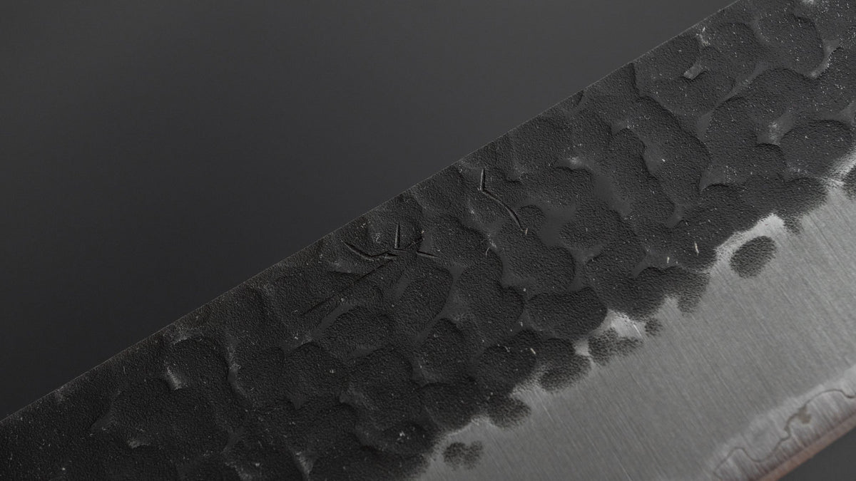 Hitohira Futana SB Kuro Tsuchime Gyuto 240mm Lacewood Handle - HITOHIRA