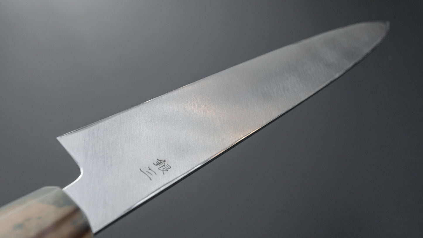 Hitohira Kikuchiyo Manzo Silver #3 Yanagiba 270mm Ebony Handle (Saya) | HITOHIRA