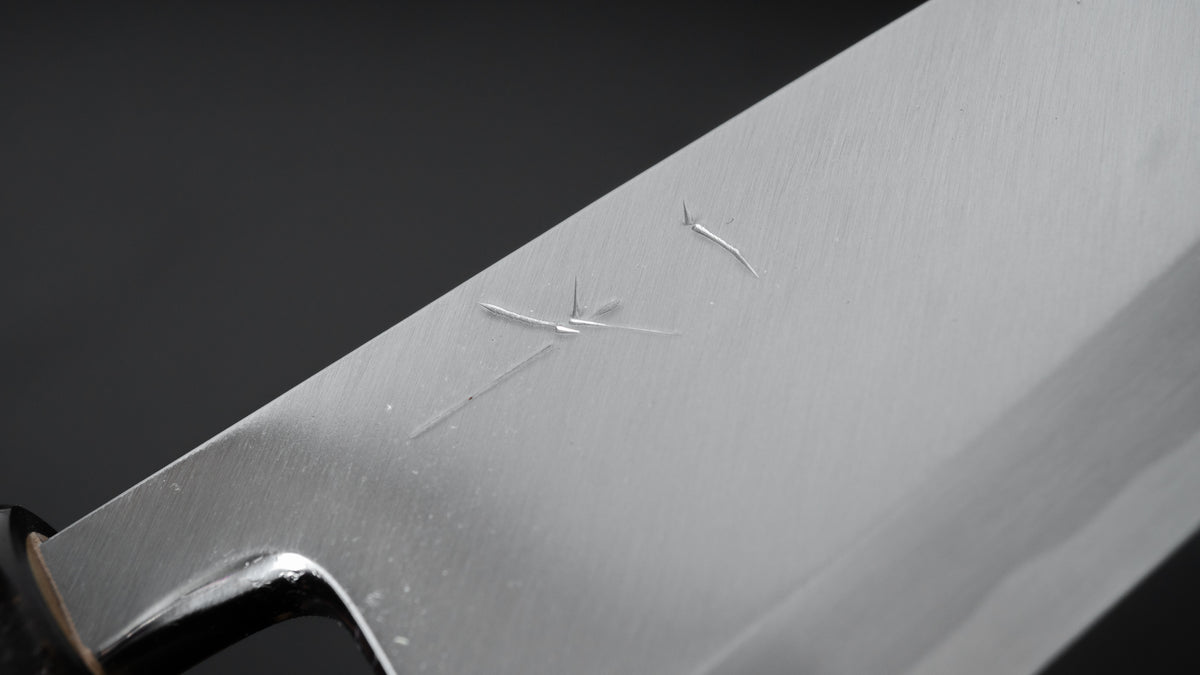 Hitohira Kikuchiyo Manzo White #3 Deba 150mm Ho Wood Handle (D-Shape) - HITOHIRA