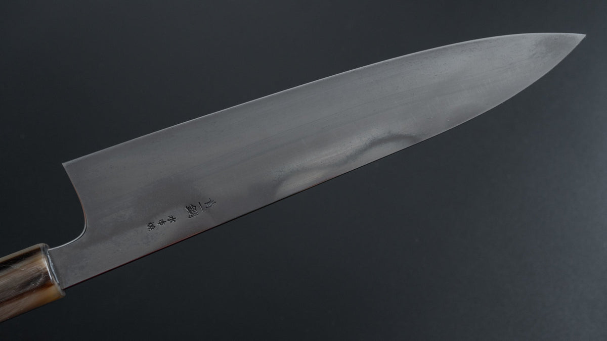 Hitohira Togashi Yohei Blue #1 Mizu Honyaki Gyuto 240mm Taihei Ebony Handle (#056/ Discounted/ Saya) - HITOHIRA