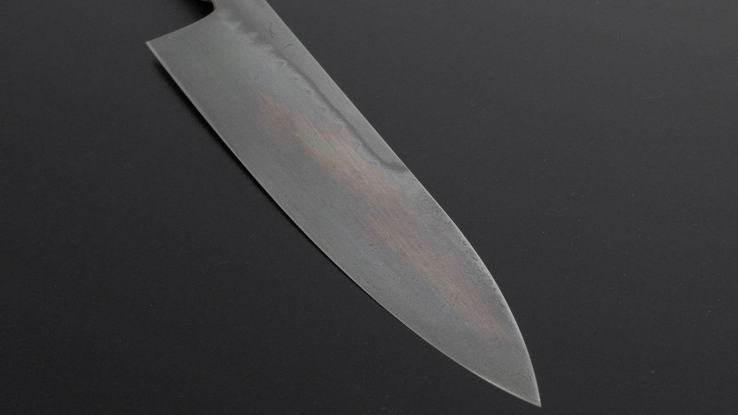 Hitohira Togashi Yohei Blue #1 Mizu Honyaki Gyuto 240mm Kurokaki Persimmon Handle (#032/ Saya) - HITOHIRA