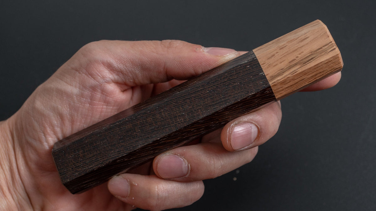 Hitohira WB Two-Tone Handle Wenge x Oak 130mm - HITOHIRA