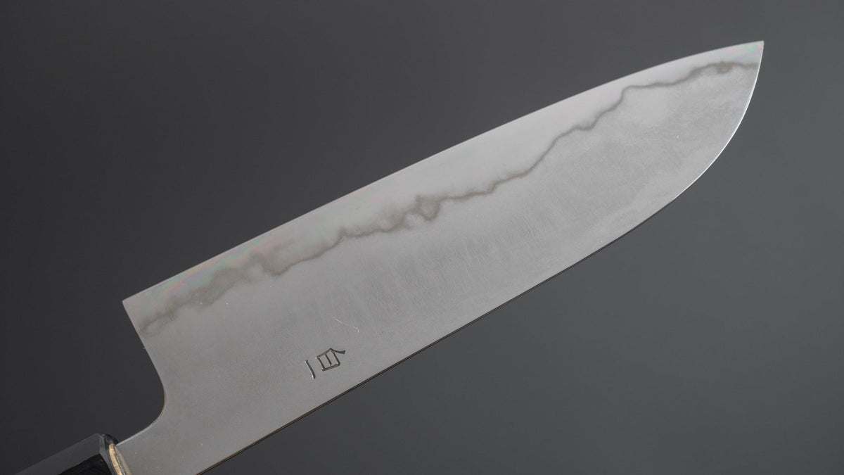 Takada no Hamono White #1 Suiboku Santoku 180mm Ho Wood Handle - HITOHIRA