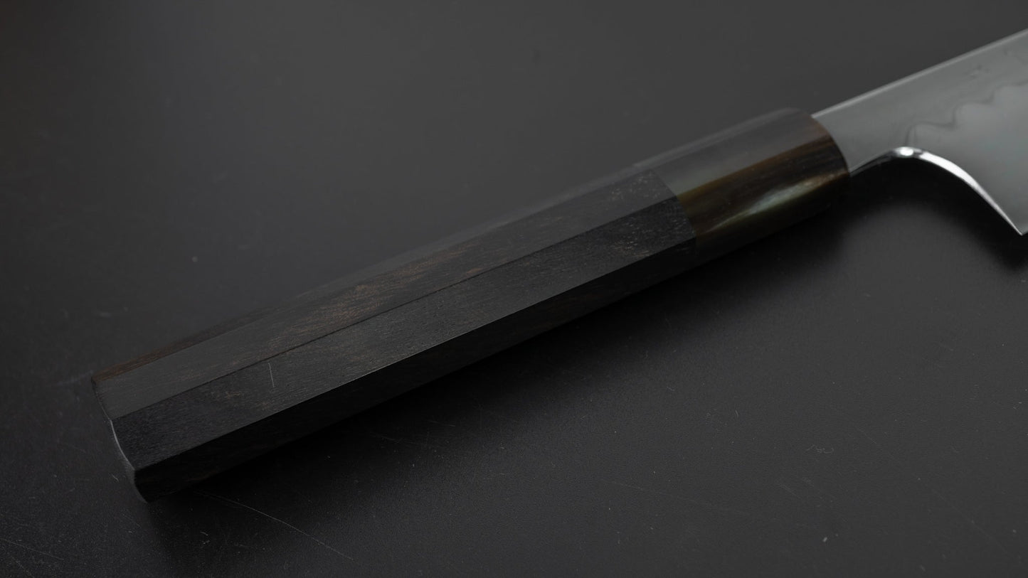 Hitohira Togashi Yohei White #2 Mizu Honyaki Gyuto 240mm Taihei Ebony Handle (#013/ Saya) | HITOHIRA