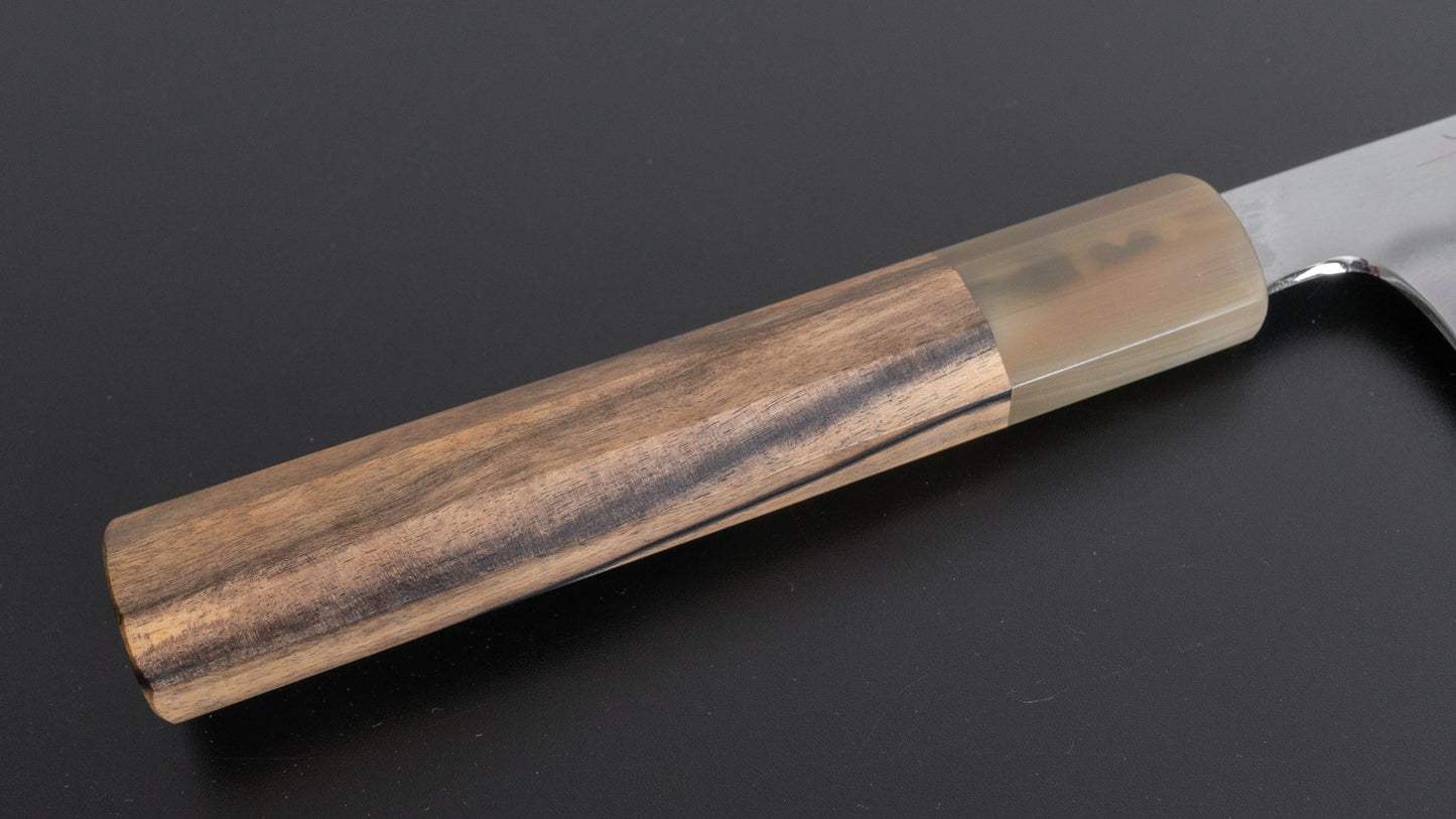 Hitohira Togashi Yohei Blue #2 Mizu Honyaki Gyuto 240mm Kurokaki Persimmon Handle (#033/ Saya) - HITOHIRA