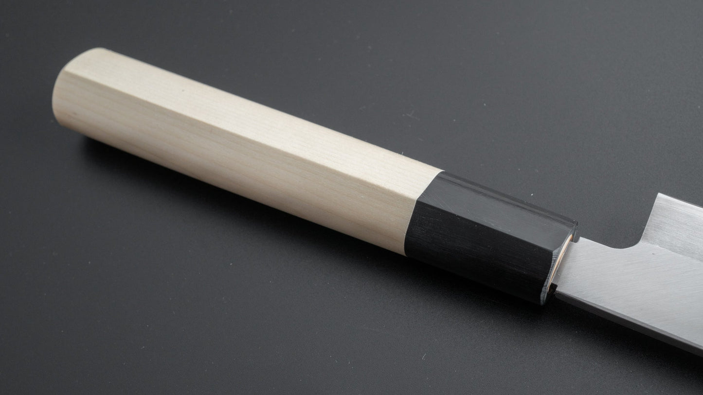 Mumei Stainless Left-Handed Yanagiba 300mm Ho Wood Handle - HITOHIRA