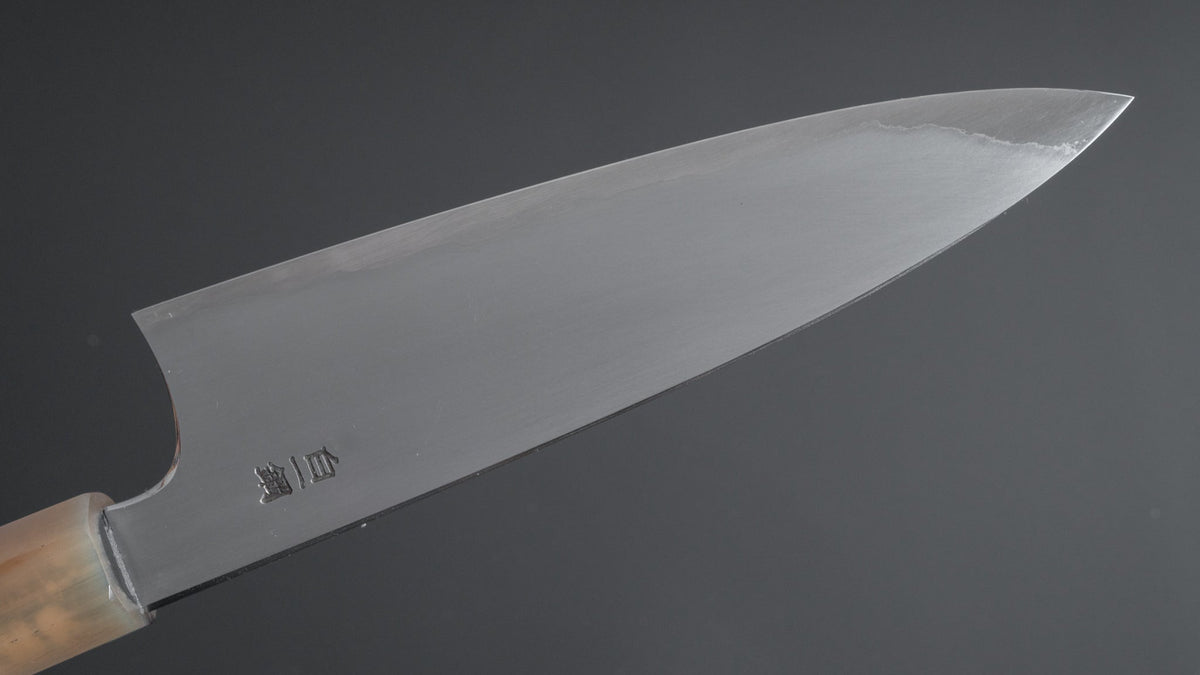 Hitohira Togashi White #1 Stainless Clad Kasumi Utility 165mm Ebony Handle - HITOHIRA