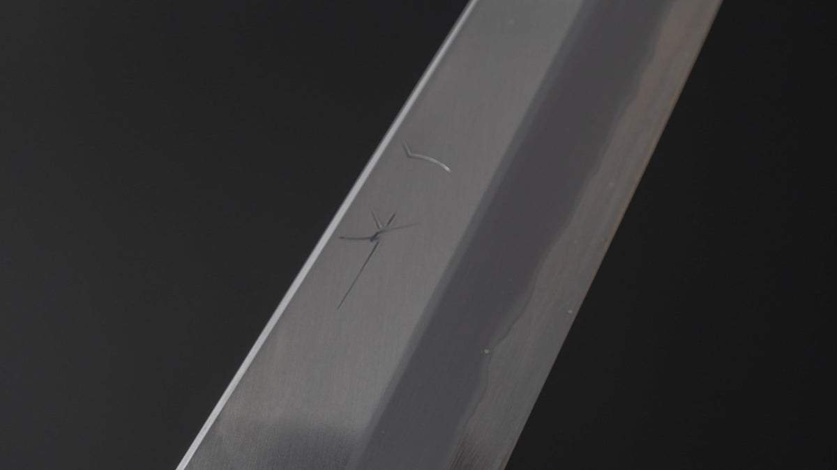 Hitohira Togashi White #1 Stainless Clad Migaki Sujihiki 270mm Ziricote Handle - HITOHIRA