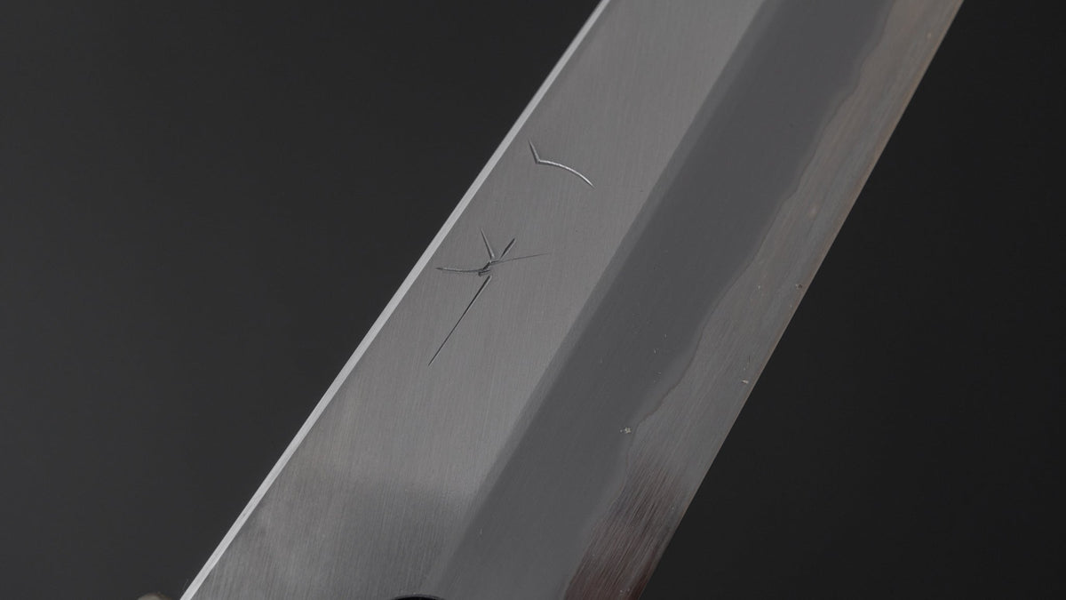 Hitohira Togashi White #1 Stainless Clad Migaki Sujihiki 270mm Ziricote Handle - HITOHIRA