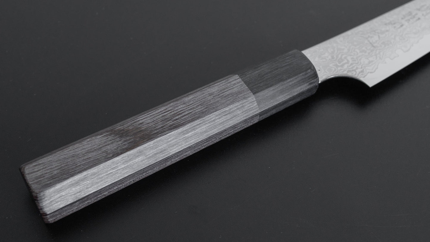 Hitohira Imojiya TH Damascus Petty 150mm Pakka Handle (Gray) - HITOHIRA