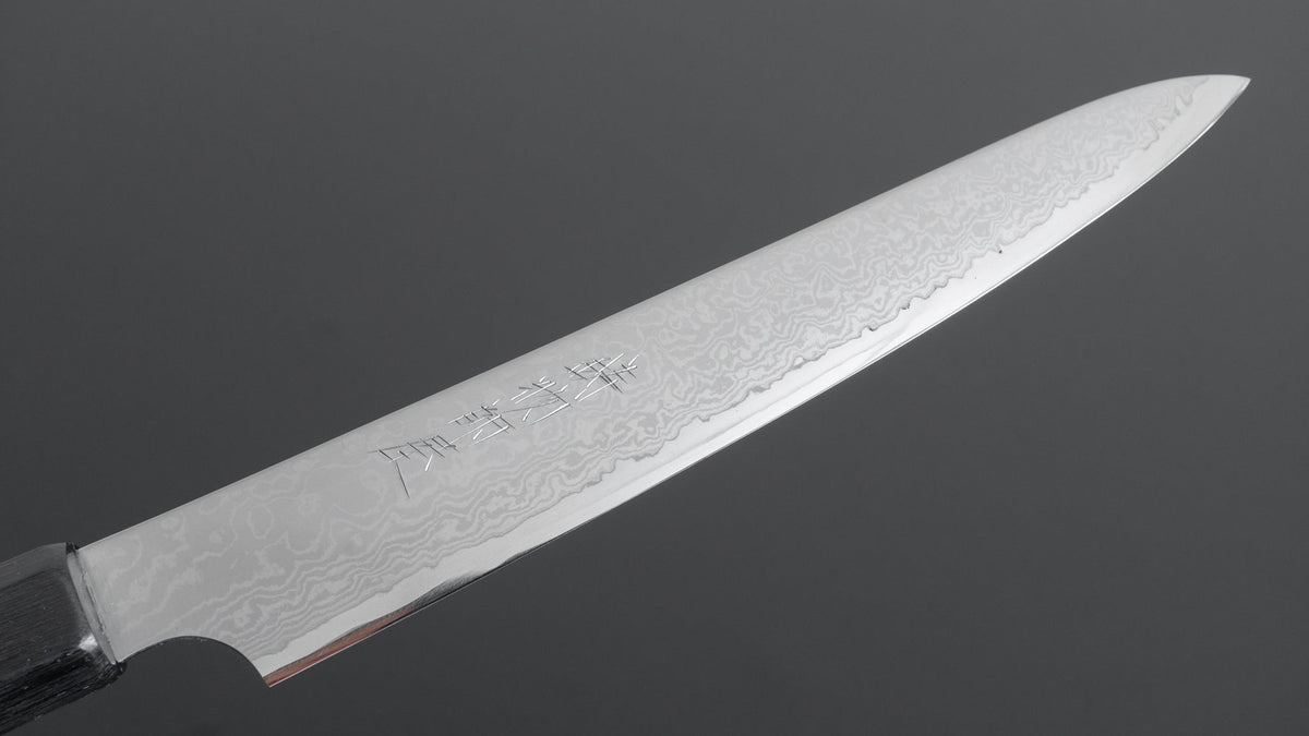 Hitohira Imojiya TH Damascus Petty 180mm Pakka Handle (Gray) - HITOHIRA