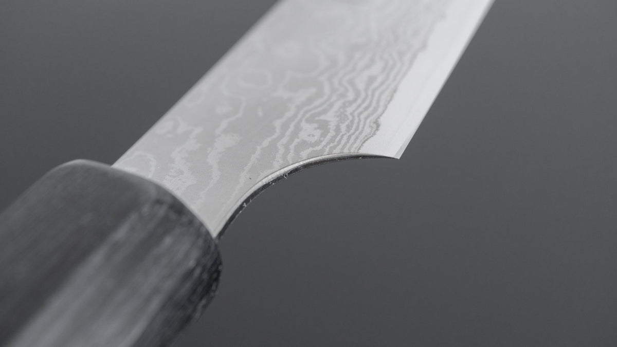 Hitohira Imojiya TH Damascus Petty 180mm Pakka Handle (Gray) - HITOHIRA