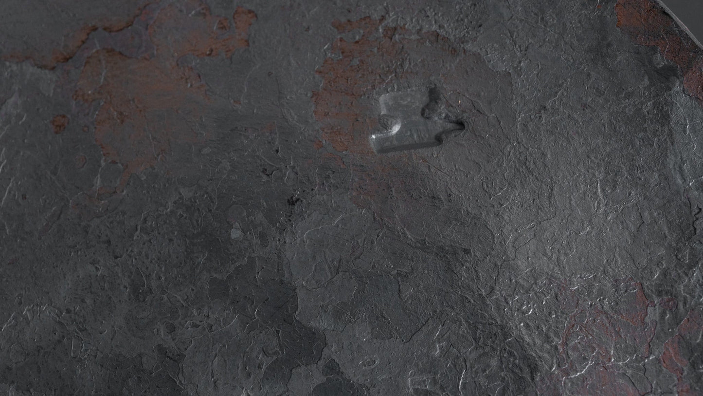 Kanatoko Hand Forged Iron Plate 100mm (No Wax) - HITOHIRA