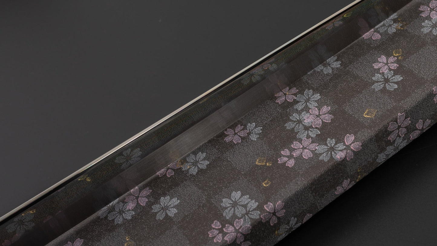 Hitohira Togashi Kambei White #1 Mizu Honyaki Yanagiba 300mm Taihei Ebony Handle (Limited/ Saya/ #004) | HITOHIRA