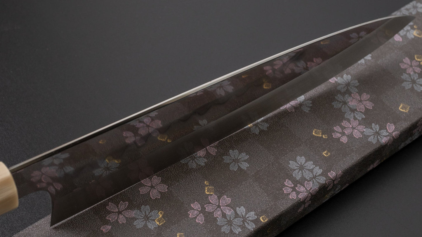 Hitohira Togashi Kambei White #1 Mizu Honyaki Gyuto 240mm Taihei Ebony Handle (Limited/ Saya/ #001) | HITOHIRA