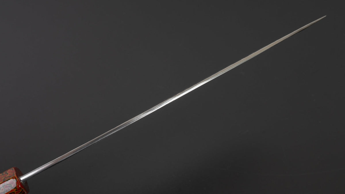 Hitohira Kikuchiyo Kyuzo Amime Silver #3 Gyuto 240mm Lacquered Handle (Traditional Tsugaru/ Saya) | HITOHIRA