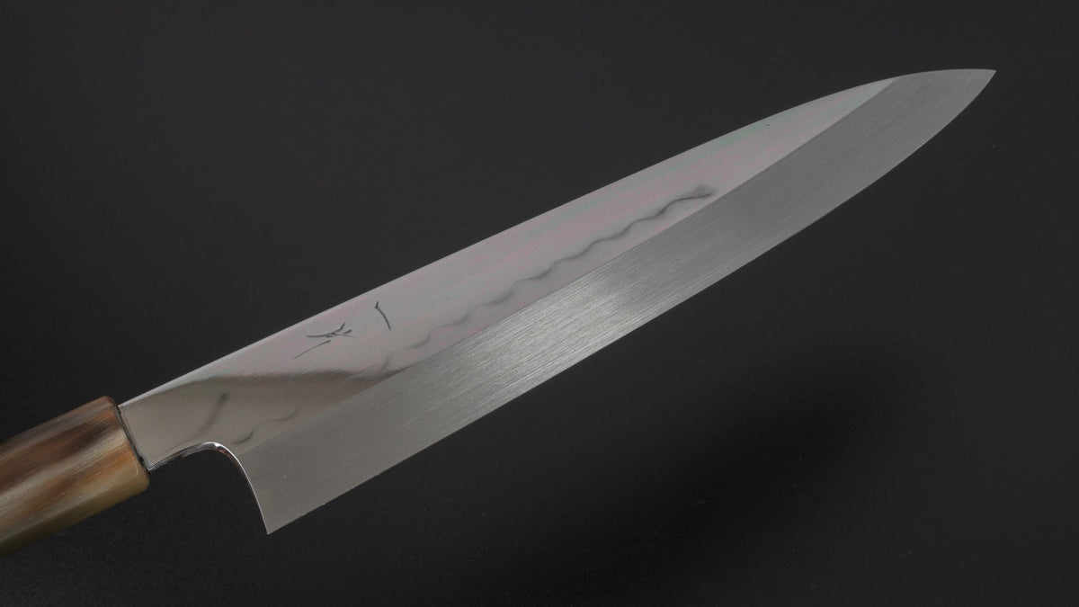 Hitohira Kikuchiyo Kyuzo Honyaki White #3 Gyuto 240mm Taihei Ebony Handle (Saya) | HITOHIRA