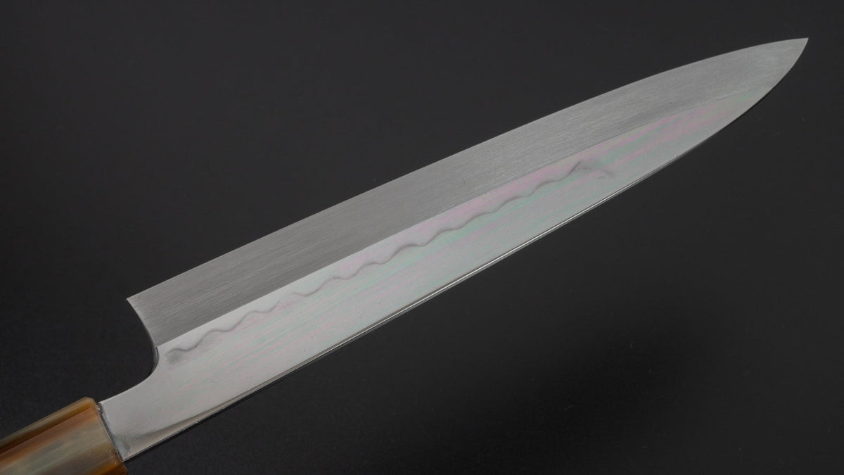 Hitohira Kikuchiyo Kyuzo Honyaki White #3 Gyuto 240mm Taihei Ebony Handle (Saya) | HITOHIRA