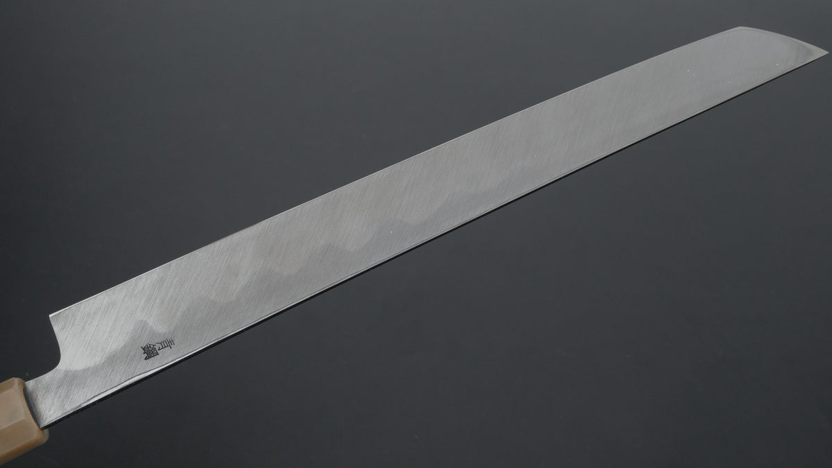 Hitohira Kikuchiyo Manzo Blue #2 Yanagi Sakimaru 300mm Ebony Handle (Saya) - HITOHIRA
