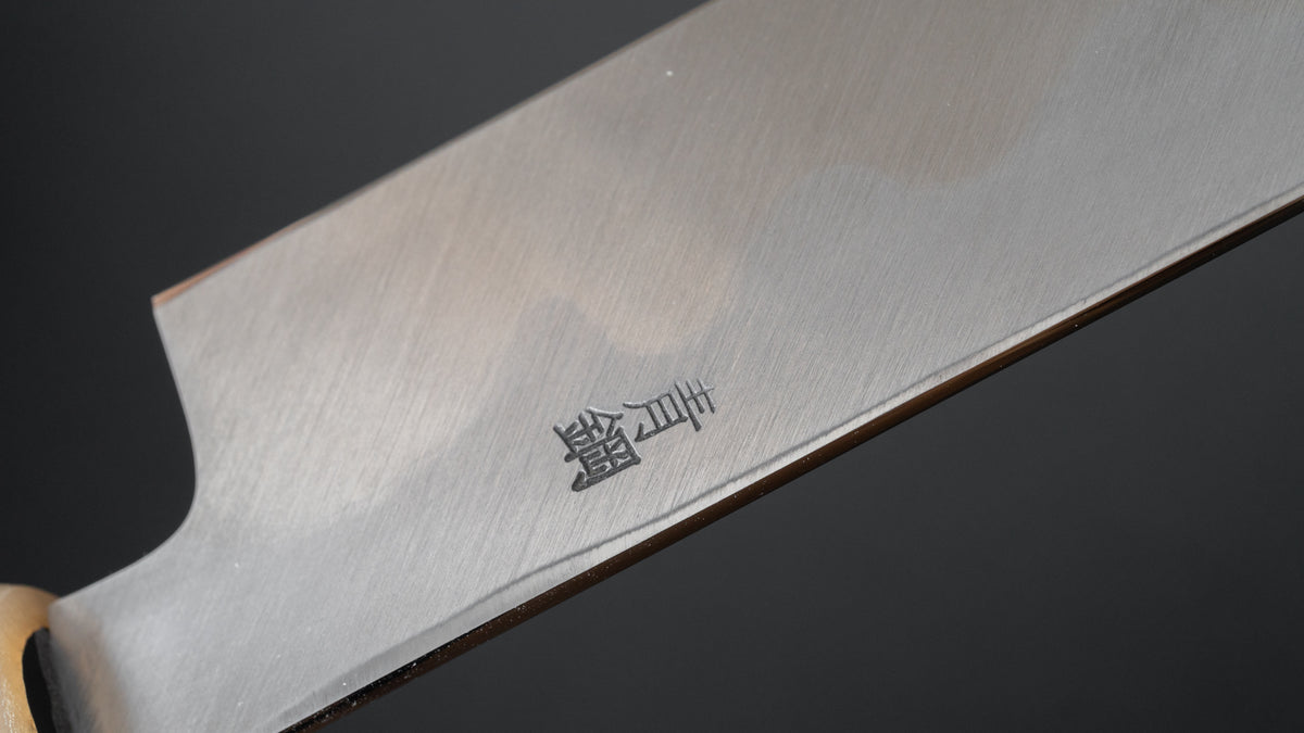 Hitohira Kikuchiyo Manzo Blue #2 Yanagi Sakimaru 300mm Ebony Handle (Saya) - HITOHIRA
