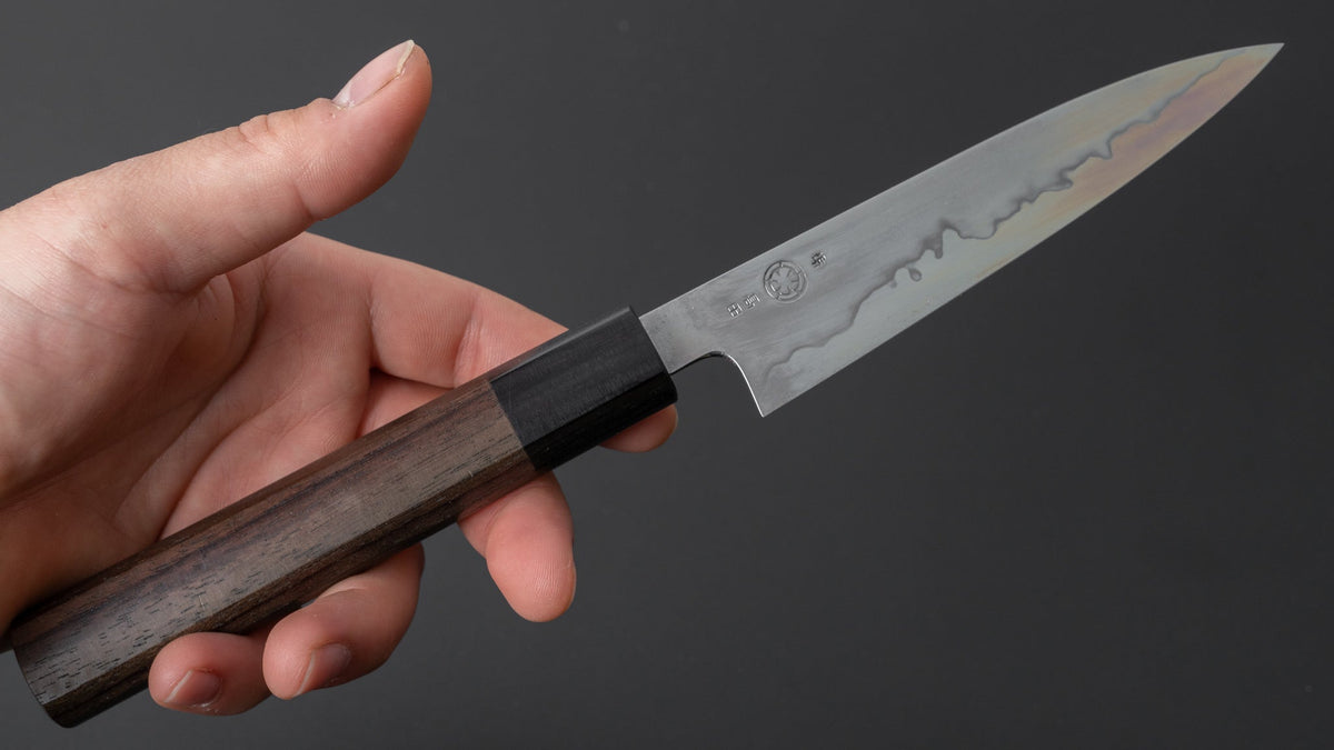 Takada no Hamono Blue #1 Suiboku Petty 135mm Rosewood Handle - HITOHIRA