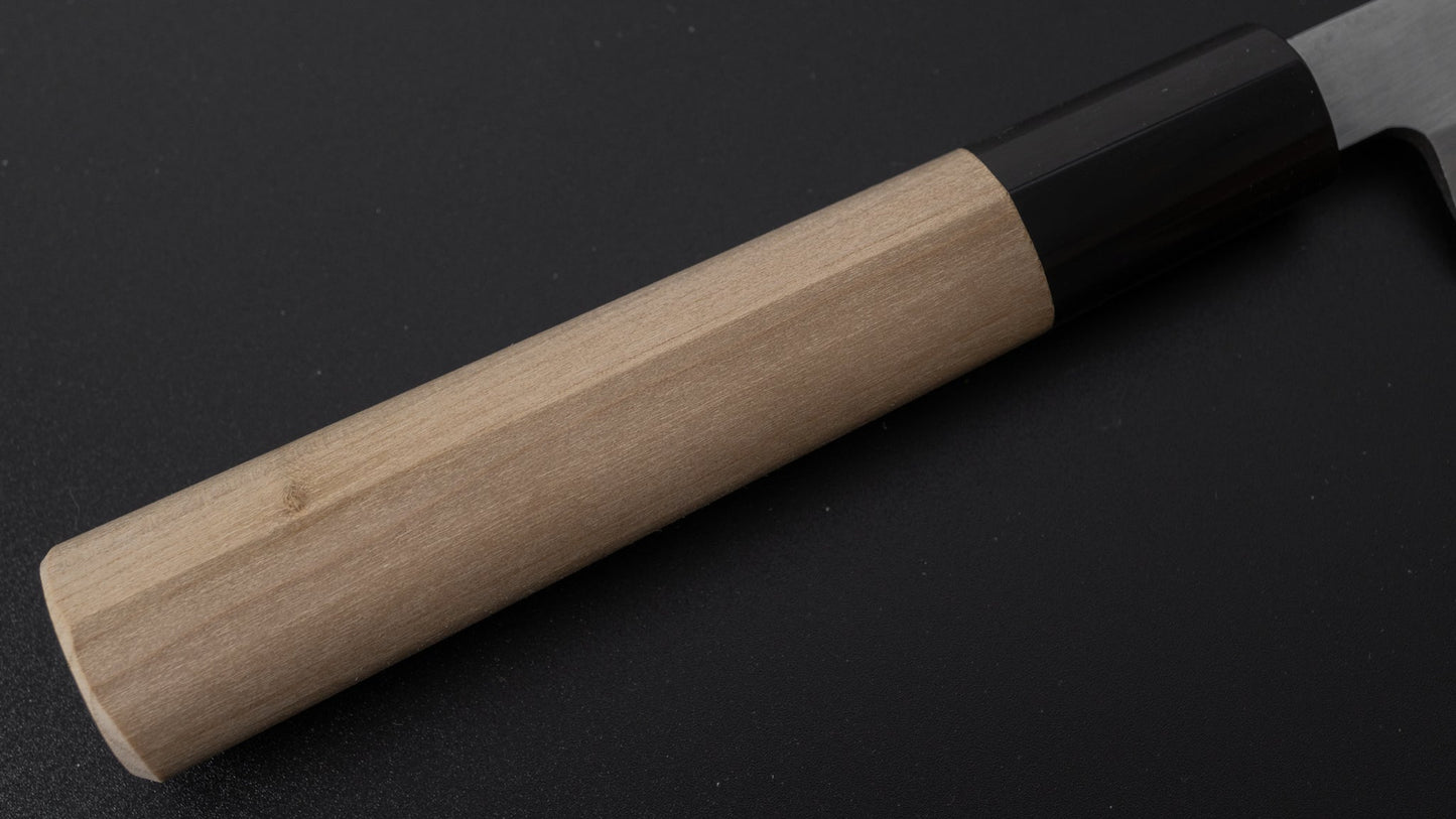 Hitohira Gorobei White #3 Damascus Yanagiba 210mm Ho Wood Handle (D-Shape) - HITOHIRA