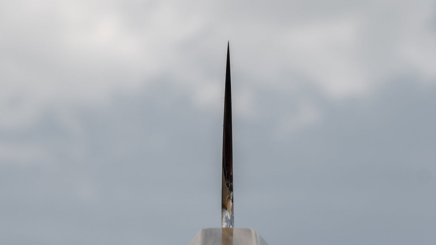 Hitohira Togashi Yohei White #2 Mizu Honyaki Gyuto 225mm Ziricote Handle (#006/ Saya) | HITOHIRA