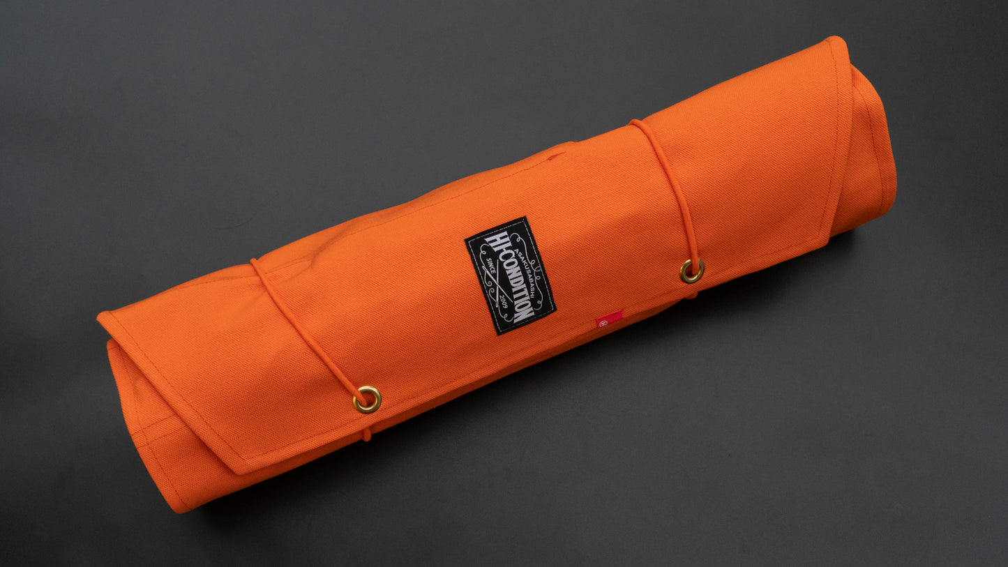HI-CONDITION Hanpu Canvas 9 Pockets Knife Roll Orange - HITOHIRA