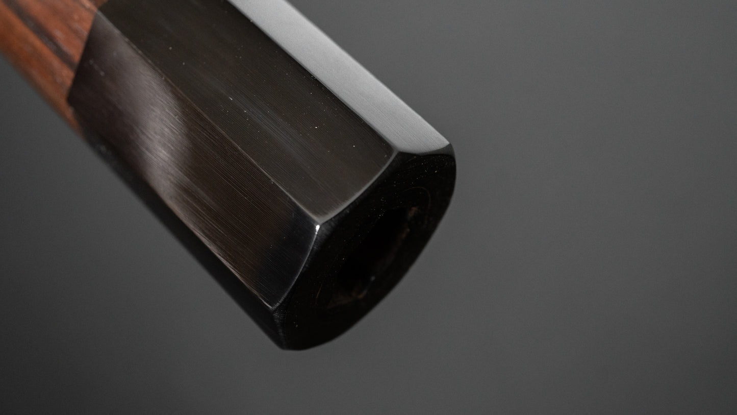 Taihei Makassar Ebony Octagonal Handle (Deba/ Mioroshi 195mm) - HITOHIRA