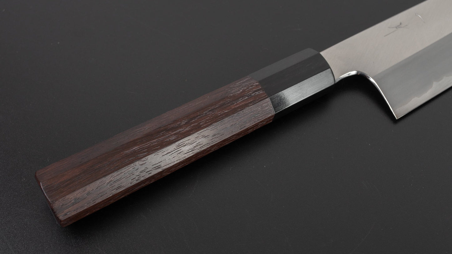 Hitohira Togashi White #1 Stainless Clad Kiritsuke Gyuto 210mm Taihei Rosewood Handle (Saya) | HITOHIRA