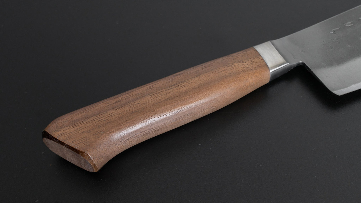 Hitohira TD Blue #2 Stainless Clad Nashiji Yo Nakiri 150mm Walnut Handle - HITOHIRA