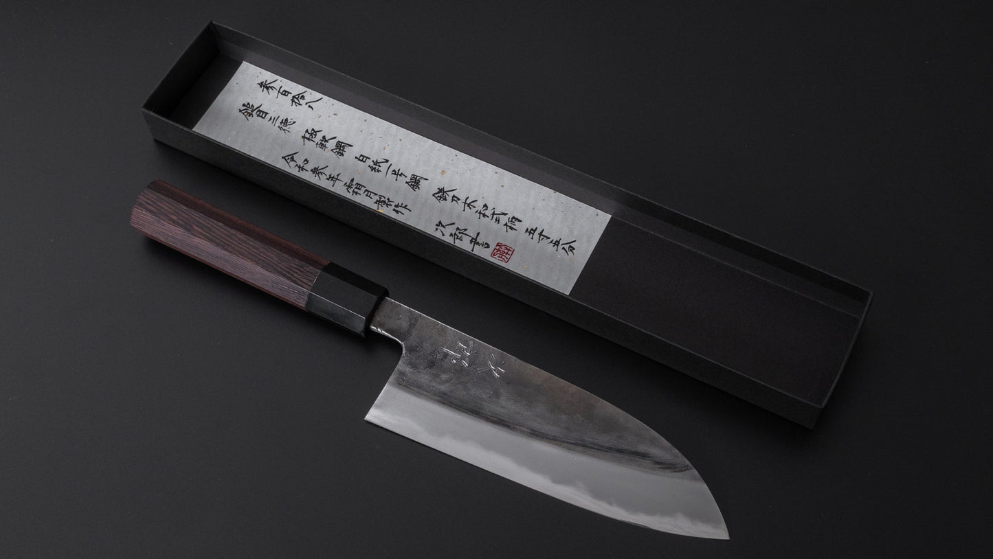 Jiro Tsuchime Wa Santoku 165mm Taihei Tagayasan Handle (#318) - HITOHIRA