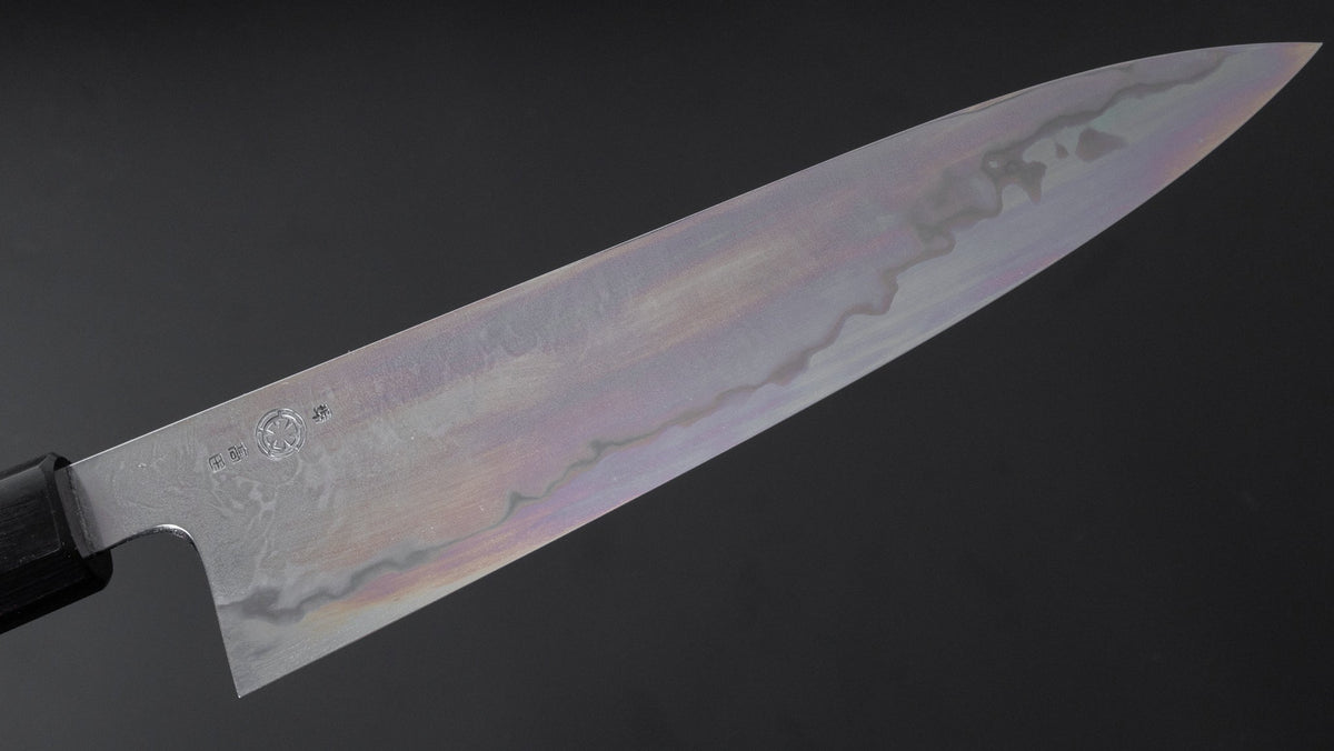 Takada no Hamono Blue #1 Suiboku Gyuto 210mm Rosewood Handle - HITOHIRA