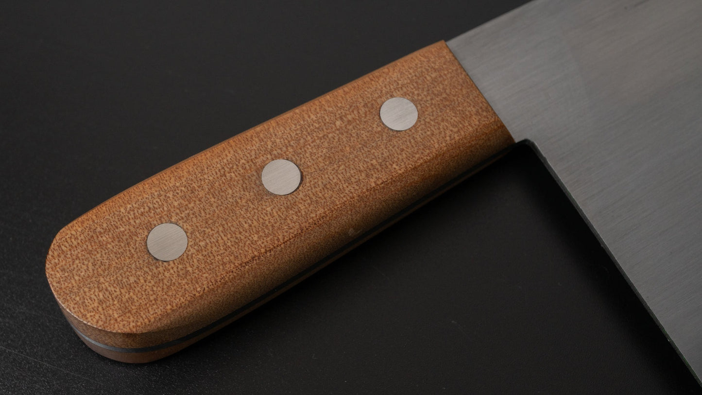 Hitohira Togashi White #2 Chinese Cleaver 220mm Agathis Handle (#7) | HITOHIRA