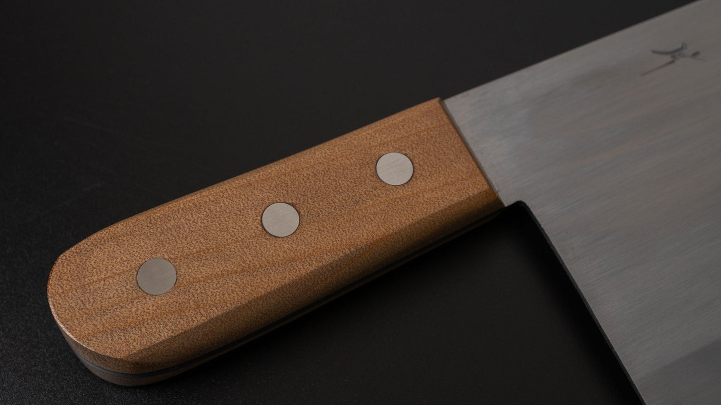 Hitohira Togashi White #2 Chinese Cleaver 220mm Agathis Handle (#6) | HITOHIRA